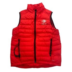 Ralph Lauren RLX Down Puffer Vest Womens Medium Packable Lightweight Outdoor 730